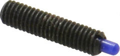 Jergens - 10-32, 3/4" Thread Length, 1/8" Plunger Projection, Steel Threaded Spring Plunger - 0.093" Max Plunger Diam, 3/4" Plunger Length, 2.9 Lb Init End Force, 11.1 Lb Final End Force, 3/32" Hex - Americas Industrial Supply