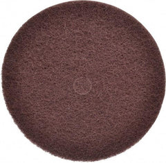 3M - 12" Medium Grade Aluminum Oxide Deburring Disc - 1-1/4" Center Hole, Arbor Connection, Maroon, 1,900 Max RPM - Americas Industrial Supply