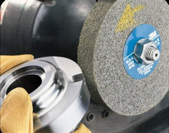 3M - 10" Diam, 5" Face Width, 5" Center Hole, Fine Grade, Silicon Carbide Deburring Wheel - Convolute, Hard Density 8 Grade, 3,600 RPM - Americas Industrial Supply