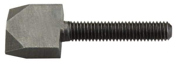 Jergens - 3/8-16 Thread, 1-1/2" Length Under Head, Steel Quarter Turn Screw - Grade C-1018, 1" Wide x 1" High x 3/8" Thick Head, Black Oxide, UNC Thread - Americas Industrial Supply