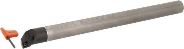 Kennametal - 23.62mm Min Bore Diam, 254mm OAL, 3/4" Shank Diam, E-SCLP Indexable Boring Bar - CP.. Insert, Screw Holding Method - Americas Industrial Supply