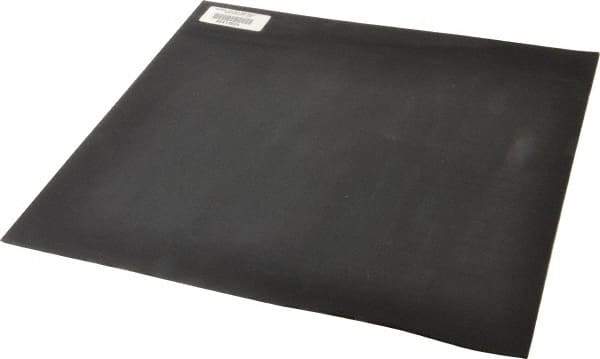 Made in USA - 12" Long, 12" Wide, 0.093" Thick, Neoprene Rubber Foam Sheet - 35 to 45 Durometer, Black, -20 to 180°F, 1,000 psi Tensile Strength, Adhesive Backing, Stock Length - Americas Industrial Supply