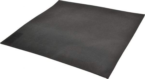 Made in USA - 12" Long, 12" Wide, 1/8" Thick, Neoprene Rubber Foam Sheet - 35 to 45 Durometer, Black, -20 to 180°F, 1,000 psi Tensile Strength, Adhesive Backing, Stock Length - Americas Industrial Supply
