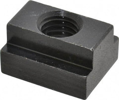 Jergens - 1/2-13 Blind Tapped T Slot Nut - 9/16" Slot Width, 7/8 x 11/32" Base Width x Height, 1-1/8 x 5/8" OAL x Height - Americas Industrial Supply