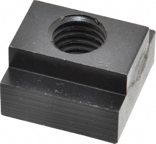 Jergens - 5/8-11 Blind Tapped T Slot Nut - 3/4" Slot Width, 1-1/4 x 15/32" Base Width x Height, 1-1/4 x 3/4" OAL x Height - Americas Industrial Supply