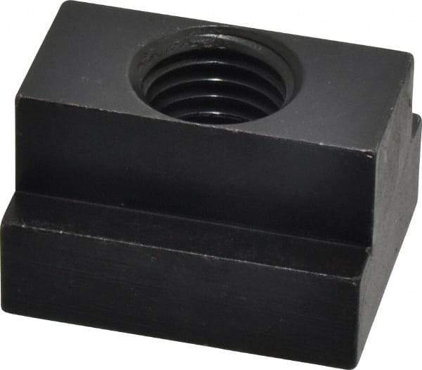 Jergens - 7/8-9 Blind Tapped T Slot Nut - 1" Slot Width, 1-5/8 x 5/8" Base Width x Height, 2 x 1-1/4" OAL x Height - Americas Industrial Supply