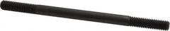 Jergens - 3/8-16 6" OAL Equal Double Threaded Stud - Alloy Steel, Black Oxide Finish, 1-1/4" Equal Thread Length - Americas Industrial Supply