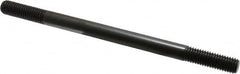 Jergens - 1/2-13 8" OAL Equal Double Threaded Stud - Alloy Steel, Black Oxide Finish, 1-1/2" Equal Thread Length - Americas Industrial Supply