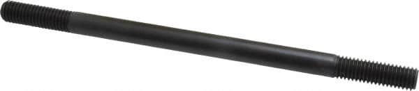 Jergens - 1/2-13 9" OAL Equal Double Threaded Stud - Alloy Steel, Black Oxide Finish, 1-1/2" Equal Thread Length - Americas Industrial Supply