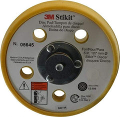 3M - 5" Diam Adhesive/PSA Disc Backing Pad - Soft Density, 12,000 RPM - Americas Industrial Supply