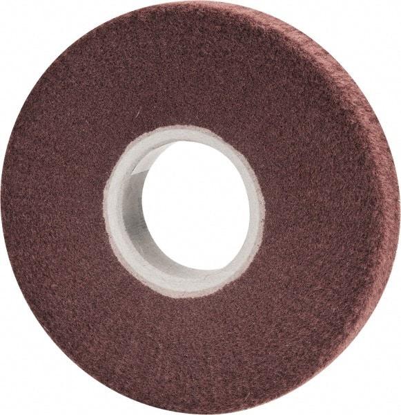 3M - 6" Diam Aluminum Oxide Finishing Flap Wheel - 2" Hole, 1" Wide, Density 5, Nonwoven, Very Fine Grade, 3,400 Max RPM - Americas Industrial Supply
