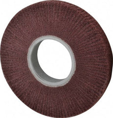 3M - 8" Diam Aluminum Oxide Finishing Flap Wheel - 3" Hole, 1" Wide, Density 5, Nonwoven, Fine Grade, 3,200 Max RPM - Americas Industrial Supply