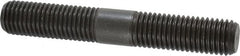 Jergens - 3/4-10 5" OAL Equal Double Threaded Stud - Alloy Steel, Black Oxide Finish, 1-15/16" Equal Thread Length - Americas Industrial Supply
