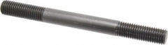 Jergens - 3/4-10 8" OAL Equal Double Threaded Stud - Alloy Steel, Black Oxide Finish, 2" Equal Thread Length - Americas Industrial Supply