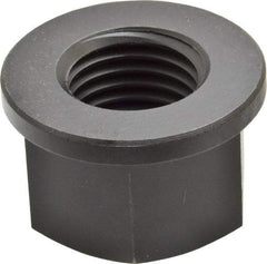 Jergens - 1-1/4 - 7, 2-1/4" Flange Diam, 1-3/8" High, 1-13/16" Across Flats, Flange Nut - Grade Low Carbon Steel Steel, Black Oxide Finish, 1/4" Flange Height, TCMA - Americas Industrial Supply