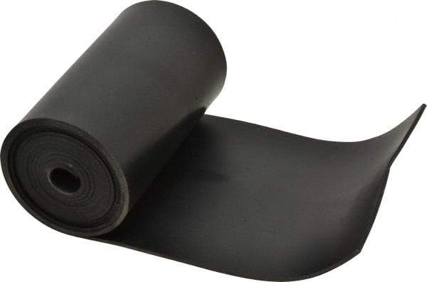 Made in USA - 1/16" Thick x 4" Wide x 60" Long, Buna-N Rubber Strip - Stock Length, 40 Shore A Durometer, 800 to 1,000 psi Tensile Strength, -20 to 170°F, Black - Americas Industrial Supply