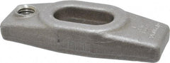 Jergens - 5/8" Stud, 11/16" Travel, 4" OAL x 1-5/8" Overall Width x 3/4" Overall Height, Heel Clamp - Grade C-1030/C-1035 Forged Steel, 11/16" Long x 11/16" Wide Slot, 1-21/32" Length x 1-3/16" Width x 1/2" Tapered Height, Tapped - Americas Industrial Supply