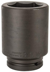 Proto - 1-1/2" Drive 3-1/16" Deep Impact Socket - 6 Points, 6-3/8" OAL - Americas Industrial Supply