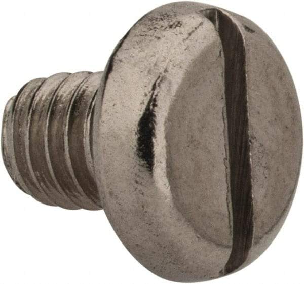 Value Collection - M4x0.70 Metric Coarse, 5mm Length Under Head Slotted Drive Machine Screw - Pan Head, Grade 18-8 & A2 Stainless Steel, Uncoated, Without Washer - Americas Industrial Supply