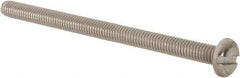 Value Collection - M4x0.70 Metric Coarse, 60mm Length Under Head Slotted Drive Machine Screw - Pan Head, Grade 18-8 & A2 Stainless Steel, Uncoated, Without Washer - Americas Industrial Supply