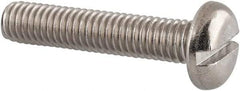Value Collection - M6x1.00 Metric Coarse, 30mm Length Under Head Slotted Drive Machine Screw - Pan Head, Grade 18-8 & A2 Stainless Steel, Uncoated, Without Washer - Americas Industrial Supply