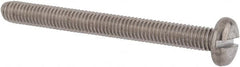 Value Collection - M6x1.00 Metric Coarse, 60mm Length Under Head Slotted Drive Machine Screw - Pan Head, Grade 18-8 & A2 Stainless Steel, Uncoated, Without Washer - Americas Industrial Supply