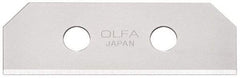 Olfa - 10 Piece Steel Safety Blade - 2-1/8" OAL - Americas Industrial Supply