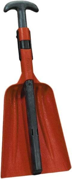 Remco - 12-3/8" High Square Plastic Shovel - 31" Long D-Grip Handle - Americas Industrial Supply