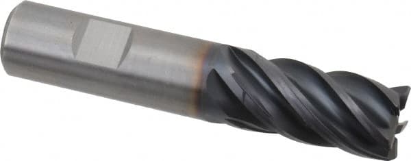 Kennametal - 18mm, 5 Flute, Solid Carbide, 0.75mm Corner Radius End Mill - 92mm OAL, 32mm LOC - Americas Industrial Supply