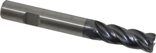 Kennametal - 1/2", 4 Flute, Solid Carbide, 0.06" Corner Radius End Mill - 4" OAL, 1-1/2" LOC - Americas Industrial Supply