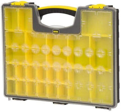 Stanley - 25 Compartment Tool Organizer - 13-1/8" Wide x 16-7/32" Deep x 2-1/8" High, Polypropylene Resin & Acrylonitrile Butadiene Styrene Plastic - Americas Industrial Supply