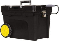 Stanley - Mobile Tool Chest - 14-15/32" Wide x 14-15/32" Deep x 16-3/4" High, Polypropylene Resin, Black - Americas Industrial Supply
