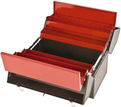 Proto - 1 Compartment 4 Tray Tool Box - 18" Wide x 14" Deep x 10" High, Steel, Black - Americas Industrial Supply