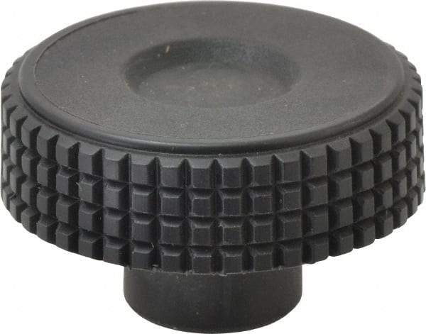 Elesa - 1.57" Head, Knurled Knob - Female Insert, Plastic - Americas Industrial Supply