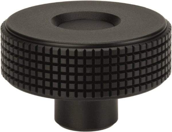 Elesa - 2.36" Head, Knurled Knob - Female Insert, Plastic - Americas Industrial Supply