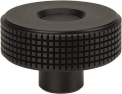 Elesa - 2.36" Head, Knurled Knob - Female Insert, Plastic - Americas Industrial Supply