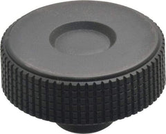 Elesa - 2.36" Head, Knurled Knob - Female Insert, Plastic - Americas Industrial Supply