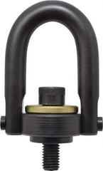 Jergens - 4,000 Lb Load Capacity Safety Engineered Center Pull Hoist Ring - 60 Ft/Lb Torque, 5/8 - 11 Thread, 4140 Alloy Steel, Black Oxide Finish - Americas Industrial Supply