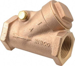 NIBCO - 1" Bronze Check Valve - Y-Pattern, FNPT x FNPT, 200 WOG - Americas Industrial Supply