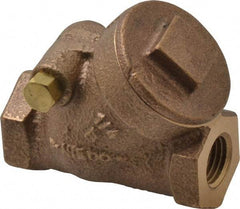 NIBCO - 1/4" Bronze Check Valve - Y-Pattern, FNPT x FNPT, 200 WOG - Americas Industrial Supply