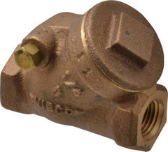 NIBCO - 1/4" Bronze Check Valve - Y-Pattern, FNPT x FNPT, 200 WOG - Americas Industrial Supply