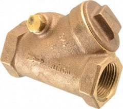 NIBCO - 3/4" Bronze Check Valve - Y-Pattern, FNPT x FNPT, 200 WOG - Americas Industrial Supply