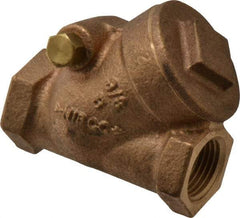 NIBCO - 3/8" Bronze Check Valve - Y-Pattern, FNPT x FNPT, 200 WOG - Americas Industrial Supply