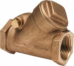 NIBCO - 1" Bronze Check Valve - Y-Pattern, FNPT x FNPT, 300 WOG - Americas Industrial Supply