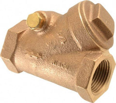 NIBCO - 3/4" Bronze Check Valve - Y-Pattern, FNPT x FNPT, 300 WOG - Americas Industrial Supply