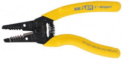 Ideal - 18 to 10 AWG Capacity Wire Stripper - 7" OAL, Cushion Grip Handle - Americas Industrial Supply