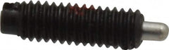 Jergens - M4 x 0.7, 13mm Thread Length, 2.5mm Plunger Projection, Steel Threaded Spring Plunger - 1.78mm Max Plunger Diam, 13mm Plunger Length, 0.23 Kg Init End Force, 0.91 Kg Final End Force - Americas Industrial Supply