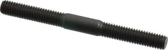Jergens - M6x1.0 65mm OAL Equal Double Threaded Stud - Alloy Steel, Black Oxide Finish, 24mm Equal Thread Length, Metric - Americas Industrial Supply