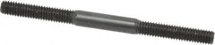 Jergens - M6x1.0 80mm OAL Equal Double Threaded Stud - Alloy Steel, Black Oxide Finish, 27mm Equal Thread Length, Metric - Americas Industrial Supply