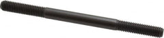 Jergens - M10x1.50 140mm OAL Equal Double Threaded Stud - Alloy Steel, Black Oxide Finish, 35mm Equal Thread Length, Metric - Americas Industrial Supply